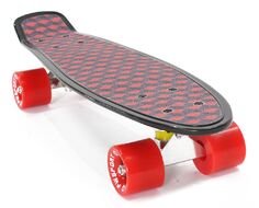 Скейтборд (Пенниборд) PWS Print Grip Chess 22" черный/красный