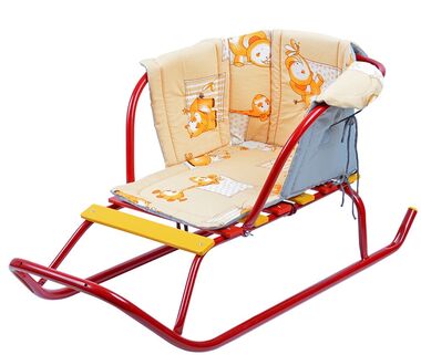 Матрасик (сиденье мягкое) для санок Ника с подлокотником #0