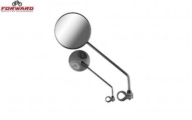 Зеркала заднего вида (комплект: правое+левое), круглые, на длинной ножке, 260 мм, JY-111, FORWARD