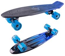 Скейтборд Metallic 22 blue ударопрочный полипропилен (NN004179)