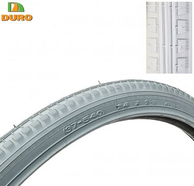 Покрышка 24x1,3/8 для инвалидной коляски, серая, DURO (DHB02119)