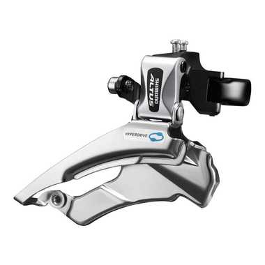 Переключатель передний, SHIMANO, FD-M313, Altus, 3 ск. хомут 1 3/8" (34,9 мм) тяга - универсальная 48 - 42 (хром) #0