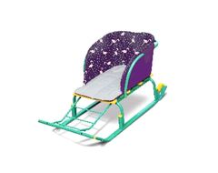 Матрасик для санок НИКА универсальное (фламинго/сливовый, СС2-1/3)