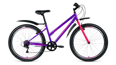 ALTAIR MTB HT 26 low (26" 6 ск. рост 17") 2018-2019 (фиолетовый, RBKN9MN66012) #0