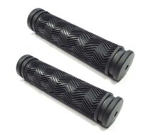 Рукоятки руля (грипсы, комплект), 120 мм, резиновые, Joykie D-1511 (черный, УТ00019491)