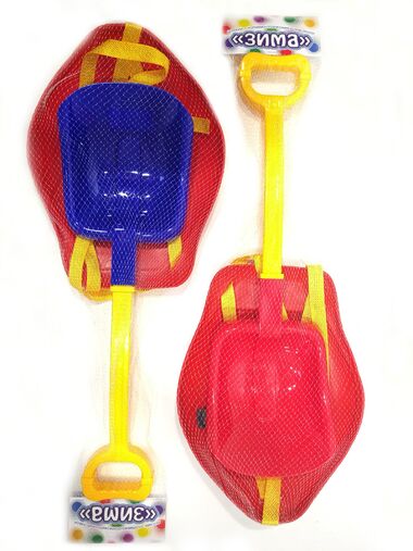Детский набор "Зима" №4: ледянка с ремнем + лопатка большая #2