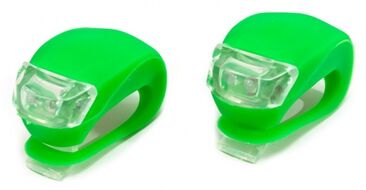 Фара XC-108 Пластик/силикон комплект 2 светодиода, 3 режима работы XINGCHENG (зеленый)