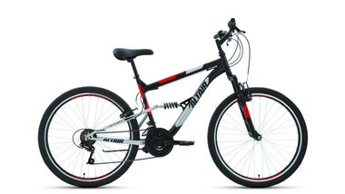 ALTAIR MTB FS 26 1.0 (26" 18 ск. рост 18") 2019-2020, черный/красный, RBKT0SN6P009 #0