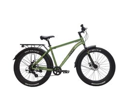 Велосипед TECH TEAM FLEX 26 disc (Fat Bike 26" 21 ск. рост 19") зеленый (NN010432)