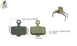 Тормозные колодки KROSTEK для дискового тормоза AVID Elixir, SRAM XX, XO, XXWS, блистер, RB-D28 (УТ00021166)