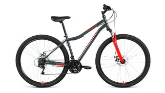 ALTAIR MTB HT 29 2.0 disc (29" 21 ск. рост 17") 2020-2021, темно-серый/красный