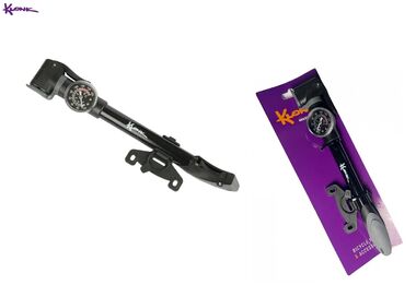 Насос компактный (ручной) KLONK, алюминиевый, телескопический, универсальный AV/PV/DV, с круглым манометром, 21х305 мм, блистер, 10713 (УТ00023701)