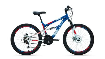 ALTAIR MTB FS 24 disc (24" 18 ск. рост 15") 2019-2020, синий/красный, RBKT02N4P003