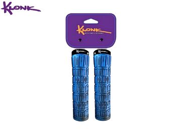 Рукоятки руля (грипсы) KLONK, 130 мм, One Side Lock Alu, KLK-11011, Black/Blue