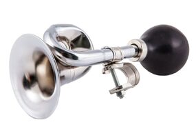 Сигнал Воздушный, клаксон, гнутый металлический рожок (хром, FWD-XN1008)