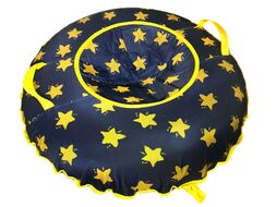 Санки надувные "Ватрушка "Желтые звезды на синем"