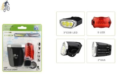 Фонари, комплект (LED передн.+задн.), QX-T0598, CREE LED, 3/5 диодов, 4 режима работы, блистер, QIXUN