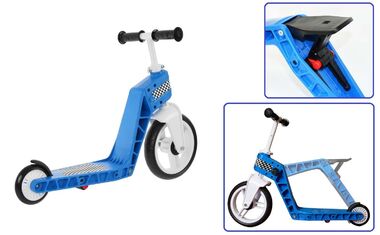 Беговел-самокат B-Link DSP-05, синий/белый (УТ00020949)