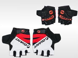 Велоперчатки GIANT, короткий палец, гелевые вставки, биэластичные, силикон, лайкра