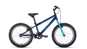 ALTAIR MTB HT 20 1.0 (20" 1 ск. рост 10.5") 2020-2021, темно-синий/бирюзовый, 1BKT1J101002