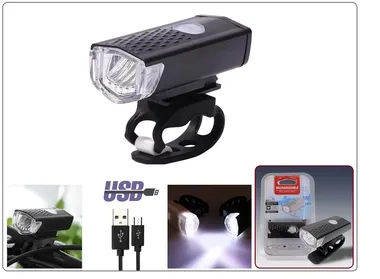 Фара передняя алюминиевая, USB кабель, 800 mAh, CREE LED, 300 Lum, 3 режима работы, RPL-2255 (УТ00019035)