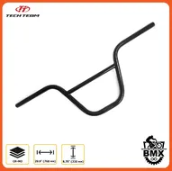 Руль BMX длина 760 мм, высота 8,75", трубы: 22.2x1.6T и 19x1.2T, CR-MO (хром-молибден), HB-760/22CrMo-B (черный) NN005660