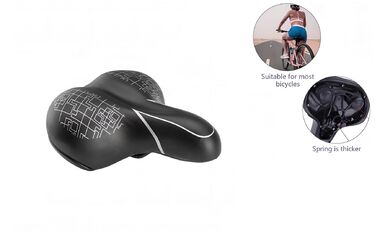 Седло комфорт 250х210 мм, HF-AZ-5552, Elastomer, с замком (УТ00023771)