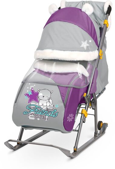 Санки-коляска "Ника детям 6 "Котенок" #0