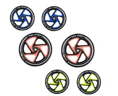 Набор для самоката: 2 колеса 230мм, подшипники ABEC 7, цветные вставки