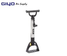 Насос GIYO напольный алюминиевый со шлангом, универсальный, AV/FV, переходники для мячей и матрасов, блистер, GF-04A (черный, GF-04A)
