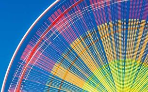 Колесо в сборе 20", Переднее, обод двойной, алюмин. (стальная втулка, на гайке)