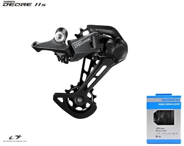 Переключатель задний SHIMANO DEORE RD-M5100, 11 скор., крепление (на болт) под петух, SHADOW RD+, SGS, инд. упаковка (IRDM5100SGS)
