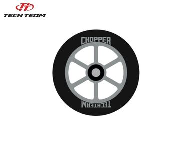 Колесо для трюкового самоката 6ST 120x24 мм, алюминий, тип PU: HR, подшипники ABEC 9 (серый, NN004237)