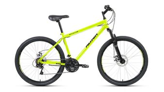 ALTAIR MTB HT 26 2.0 disc (26" 21 ск. рост 17") 2020-2021, ярко-зеленый/черный, RBKT1M16E0