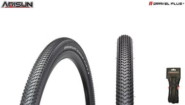 Покрышка 28 (700x40C) GRAVEL PLUS 40, Антипрокол, Нейлон 1.5мм, FOLDING, Aramid, 60 TPI, ARISUN (T060202)