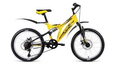 ALTAIR MTB FS 20 2.0 disc (2018, желтый/черный мат.) #0