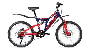 ALTAIR MTB FS 20 disc (2019, синий/красный) #0