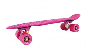 Скейтборд (пенниборд) PNB Sidney 22", Alu, ABEC-7, колеса PU 60x45, PNB-01 (розовый)