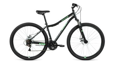 ALTAIR MTB HT 29 2.0 disc (29" 21 ск. рост 17") 2020-2021, черный/ярко-зеленый