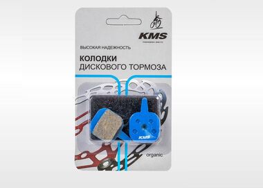 Тормозные колодки "KMS", для дискового тормоза TEKTRO (Tektro Mechanical calipers), Organic, на блистере #0