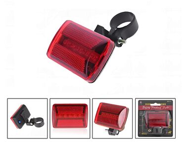 Фонарь задний, 5 диодов, 3 режима работы, крепление на подседельный штырь, блистер, HB-101 (УТ00021745)