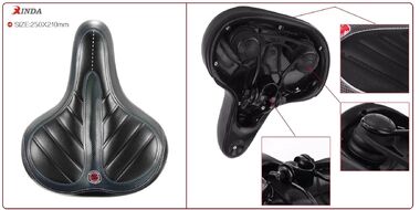 Седло комфорт "XINDA" XD-317-06E, 250x210 мм, Elastomer (УТ00019501)