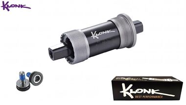 Каретка-картридж KLK-A203, промподшипники, чашки стальные, SQR, 68 мм, 124 мм, KLONK (KLK-A203-124)