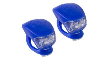 Фара XC-108 Пластик/силикон комплект 2 светодиода, 3 режима работы XINGCHENG (синий)