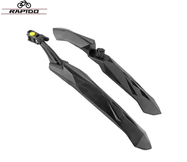 Комплект крыльев, 26"-29", MTB, переднее-в шток вилки, заднее быстросъемное-на подседельный штырь, RAPIDO (черный, УТ00024747)