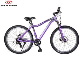 Велосипед TECH TEAM ELIS 27,5 disc (27,5" 21 ск. рост 18") ALU, фиолетовый (NN002507)