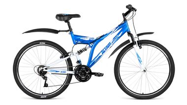 ALTAIR MTB FS 26 1.0 (2018, синий/белый) #0