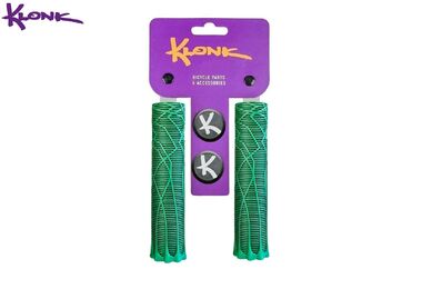 Рукоятки руля (грипсы) KLONK, 130 мм, с барендами, KLK-11019, Dark Green