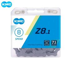 Цепь KMC (Z-8.1) 7/8 скор. (116 звеньев) с замком, инд. упаковка (KMC-Z8.1)