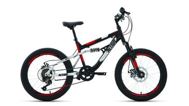 ALTAIR MTB FS 20 disc (20" 6 ск. рост 14") 2019-2020, черный/красный, RBKT02N06002 #0